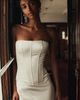 Mare Mare Satin Cinched Corset and Skirt Set - 1