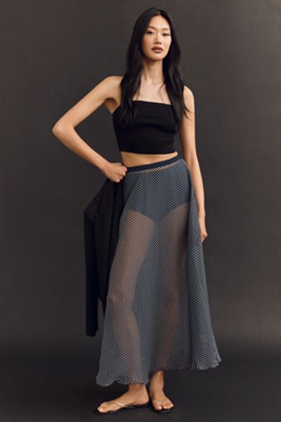 Mare Mare Sheer Dot Maxi Skirt