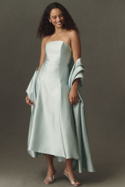 Mare Mare Strapless Drop-Waist Midi Dress