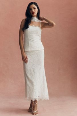 Mare Mare Top and Maxi Skirt Lace Set