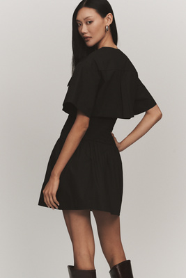 mini dress with feathers at bottom Savannah Yellow Feather Mini Dress