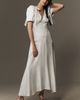Mare Mare V-Neck Bow Flutter-Sleeve Organza Slip Dress - 1