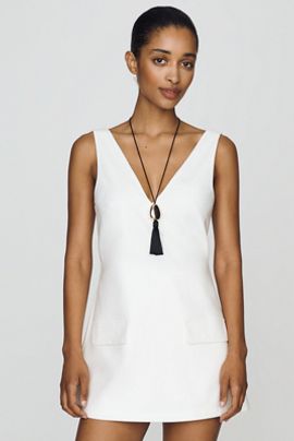 point linen slip dress Point Linen Aline Slip Dress – Sheek main image 0