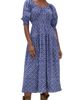 Marea Marea Abby Dress Indigo Lattice - 1