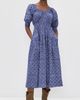 Marea Marea Abby Dress Indigo Lattice - 2