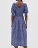 Marea Marea Abby Dress Indigo Lattice - 3