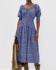 Marea Marea Abby Dress Indigo Lattice - 5
