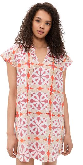 Marea Marea Cecelia Shortie Dress Pink Cafe Tile