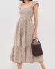 Marea Marea Celine Gingham Dress Mocha Mini Gingham - 5