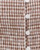 Marea Marea Celine Gingham Dress Mocha Mini Gingham - 6