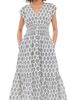 Marea Marea Fiona Dress Indigo Meadow - 1