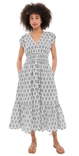 Marea Marea Fiona Dress Indigo Meadow