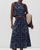 Marea Marea Josie Tank Navy/Dusty Blue Bandana - 5