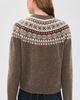 Marea Marea Louise Fair Isle Cardigan Brown - 3