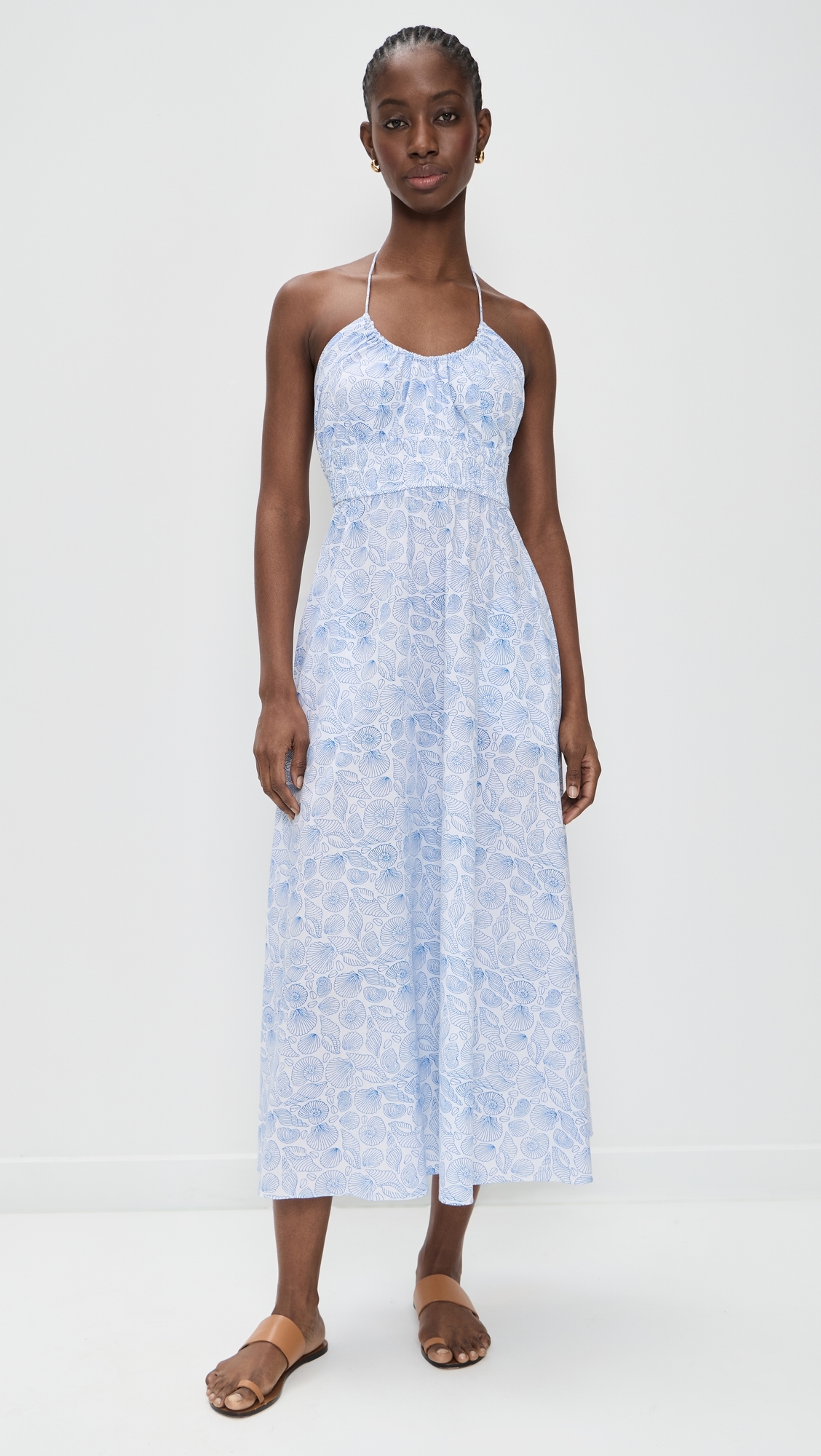 blue seashell dress Shell Midi main image 0