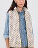 Marea Marea Sherpa Vest Ivory/Blue Birdseye - 2