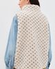 Marea Marea Sherpa Vest Ivory/Blue Birdseye - 3