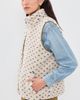 Marea Marea Sherpa Vest Ivory/Blue Birdseye - 4