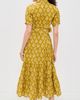 Marea Marea Short Sleeve Shirt Dress Chartreuse Daffodil - 3