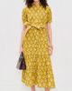 Marea Marea Short Sleeve Shirt Dress Chartreuse Daffodil - 5