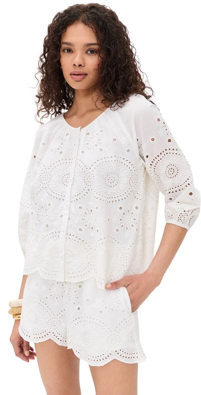 Marea Marea Sophie Top White Eyelet