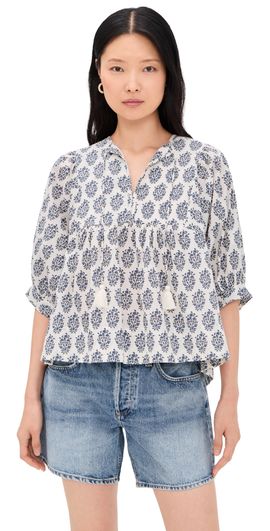 Marea Marea Steph Indigo Meadow Top Indigo Meadow