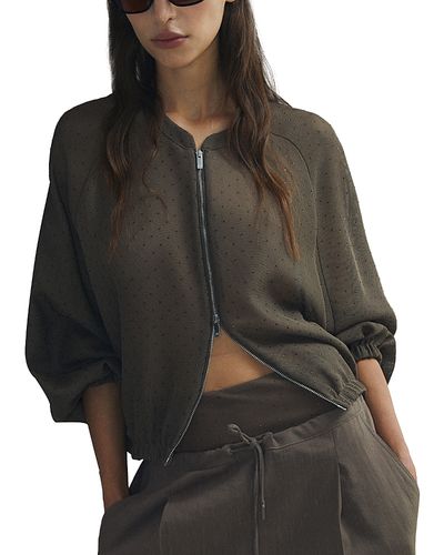 Marella Marella Clarino Technical Mesh Bomber Jacket