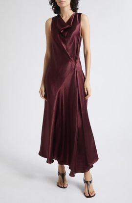 MARELLA MARELLA Cowl Neck Asymmetric Dress
