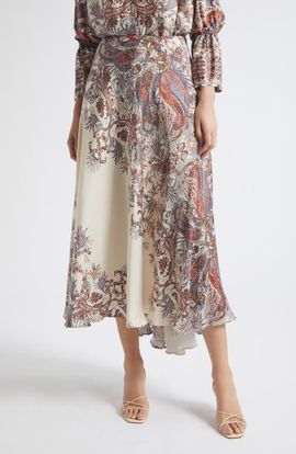 MARELLA MARELLA Decano Paisley Midi Skirt