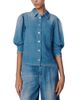 Marella Marella Denim Look Puffed Sleeve Shirt - 1