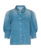 Marella Marella Denim Look Puffed Sleeve Shirt - 5