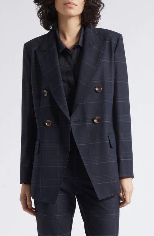 MARELLA MARELLA Fedra Double Breasted Plaid Blazer