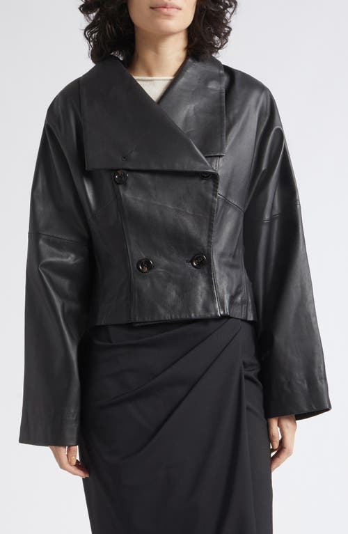 MARELLA MARELLA Leather Double Breasted Jacket