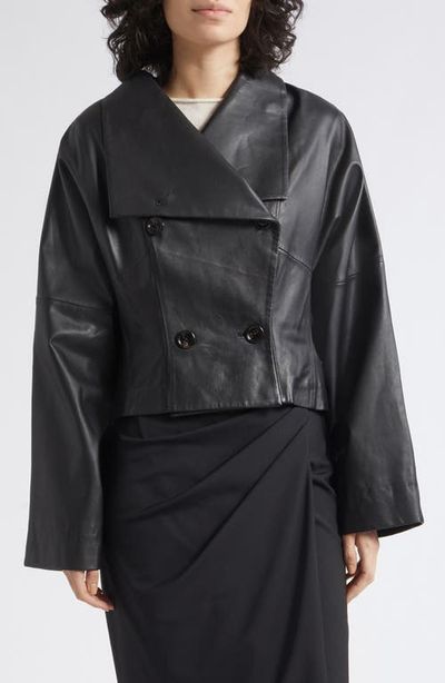 MARELLA MARELLA Leather Double Breasted Jacket