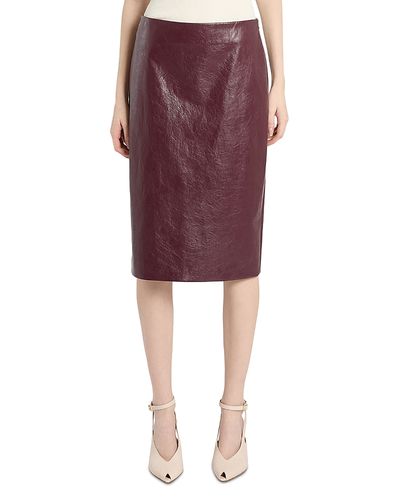 Marella Marella Mllbiada Faux Leather Skirt