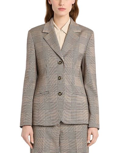 Marella Marella Mllginseng Glen Plaid Blazer
