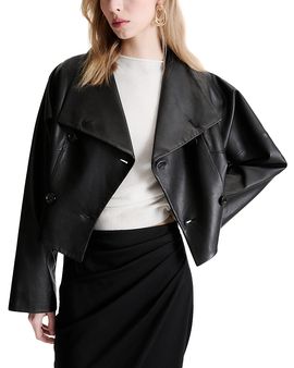 Marella Marella Mlltessile Leather Jacket