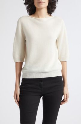 MARELLA MARELLA Silk Blend Short Sleeve Sweater