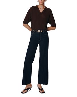 Marella Marella Sport Cropped Wide Leg Jeans Cornflower Blue