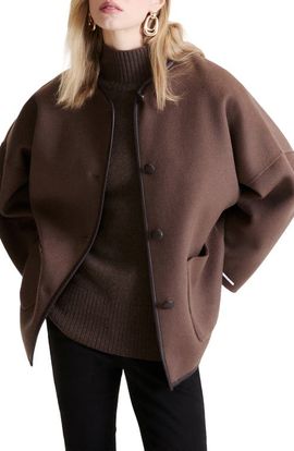 MARELLA MARELLA Wool Blend Collarless Coat
