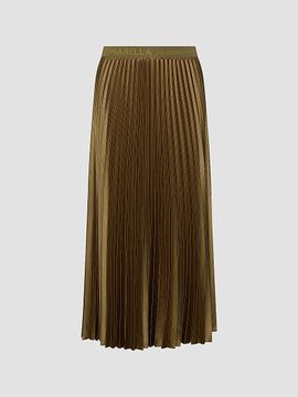 Marella Women's Pleated Satin Skirt