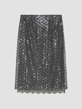 Marella Women's Sequinned and Beaded Skirt
