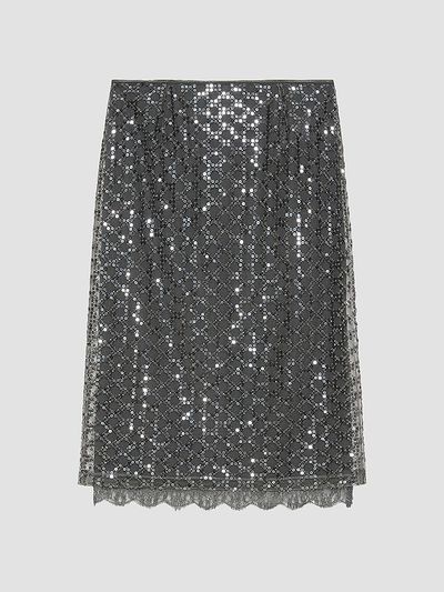 Marella Women's Sequinned and Beaded Skirt