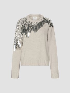 Marella Women's Sequinned Pure Wool Jumper