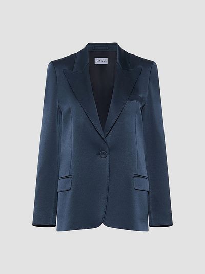 Marella Women's Single Breasted Satin Blazer