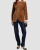 Marella Women's Straight Fit Stretch Velvet Blazer - 2