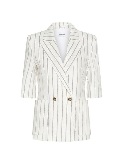 Marella Women's Straight Linen Blazer