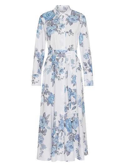 Marella Women's Stretch Cotton Poplin Shirt Dress