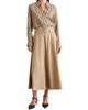 Marella Women's Water Repellent Stretch Cotton Satin Skirt - 5