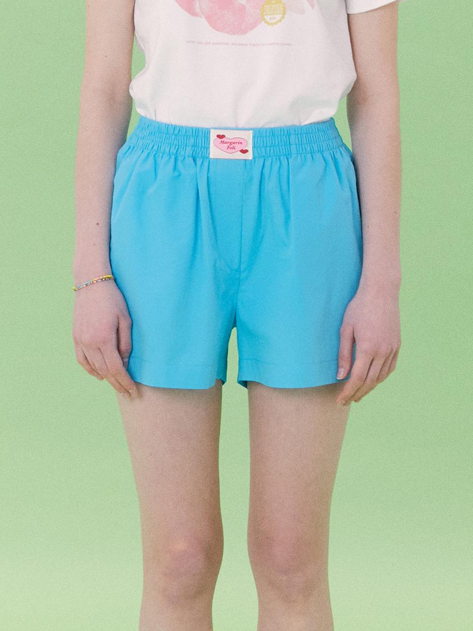 margarin fingers Love Punch Shorts - Blue